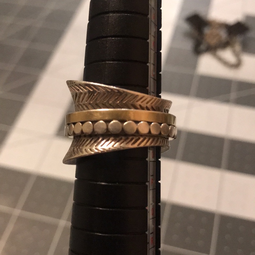 Sajen sterling silver size 6 spinner ring - Picture 5 of 7